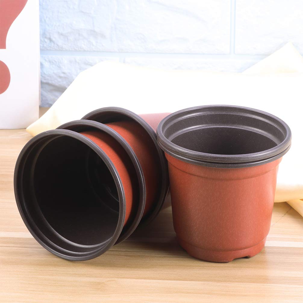 DOITOOL Vasi Plastica 12 cm 50 Pezzi con Fori Drenaggio