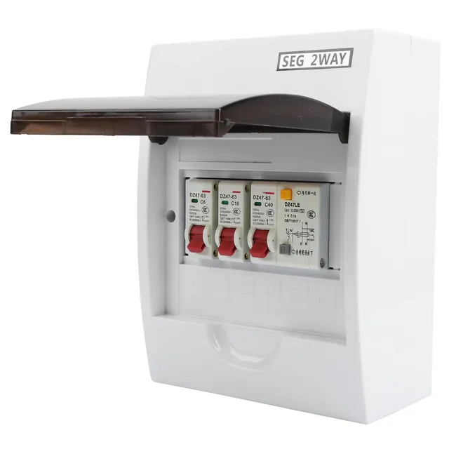 Saluaqui scatola fusibili 2 vie RCD 40A ABS