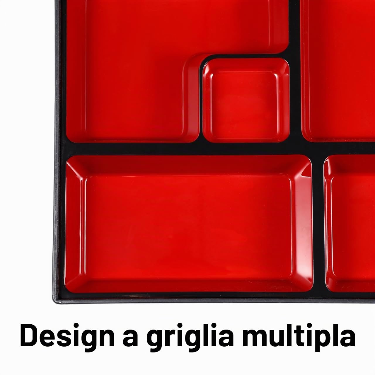 DOITOOL Bento Box Giapponese 5 Scomparti Laccato
