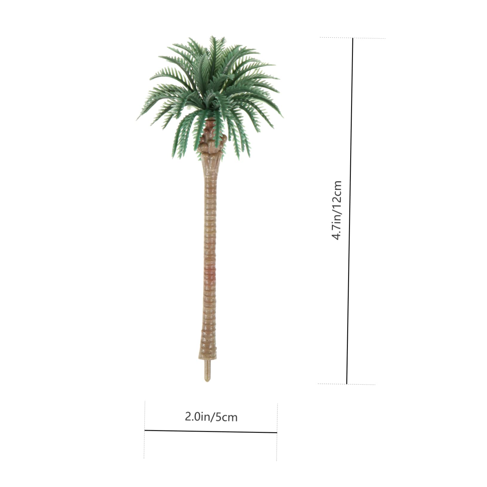 DOITOOL Alberi in Miniatura 12 Pezzi 12 cm Verde Plastica