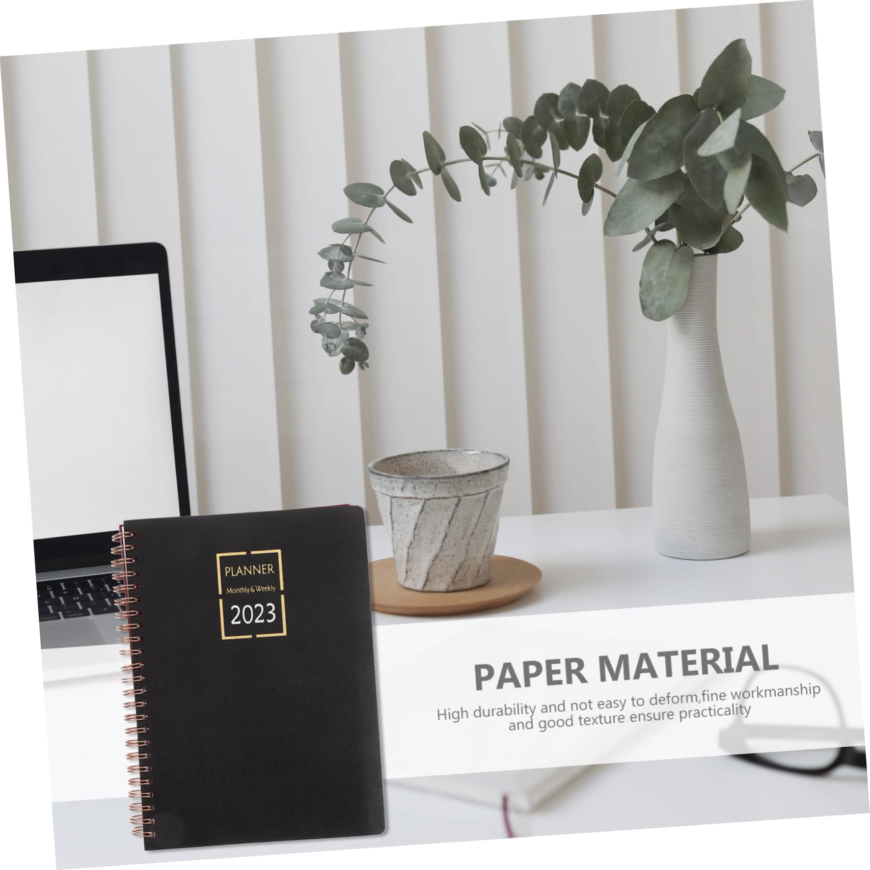 DOITOOL Planner 2023 Spirale Blocco Note Nero Carta