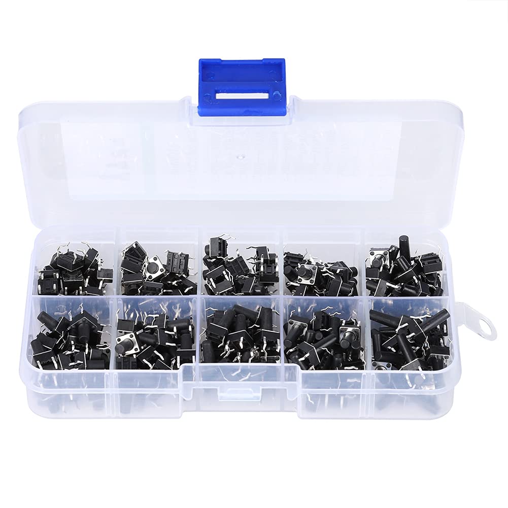 Saluaqui 52 Kit Interruttori Tattili 200 Pezzi 10 Misure