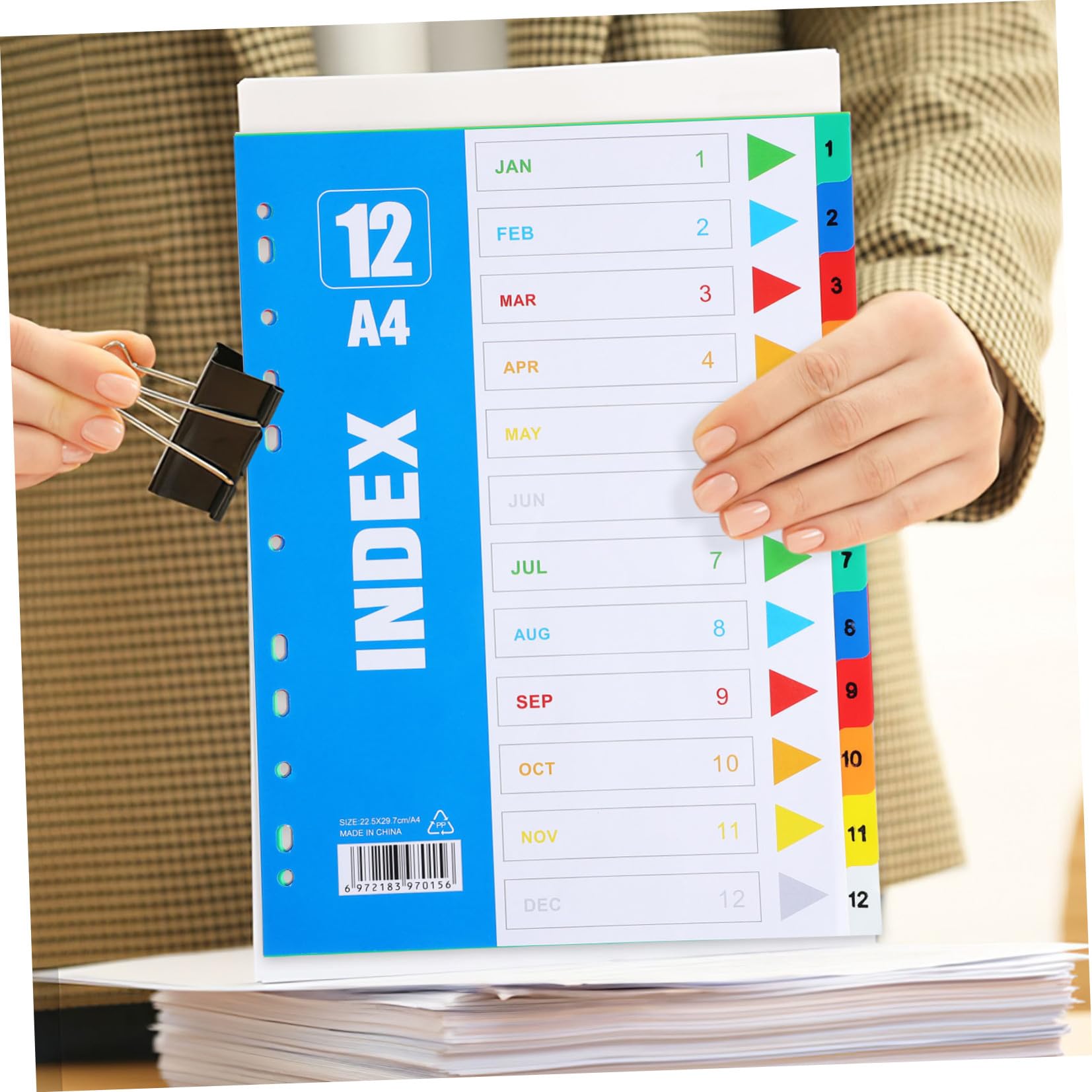 DOITOOL Divisori raccoglitore 11 fori in PP colorati