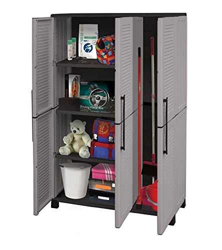 GrecoShop Family-line XL Armadio Resina 102x37x169 Portascope
