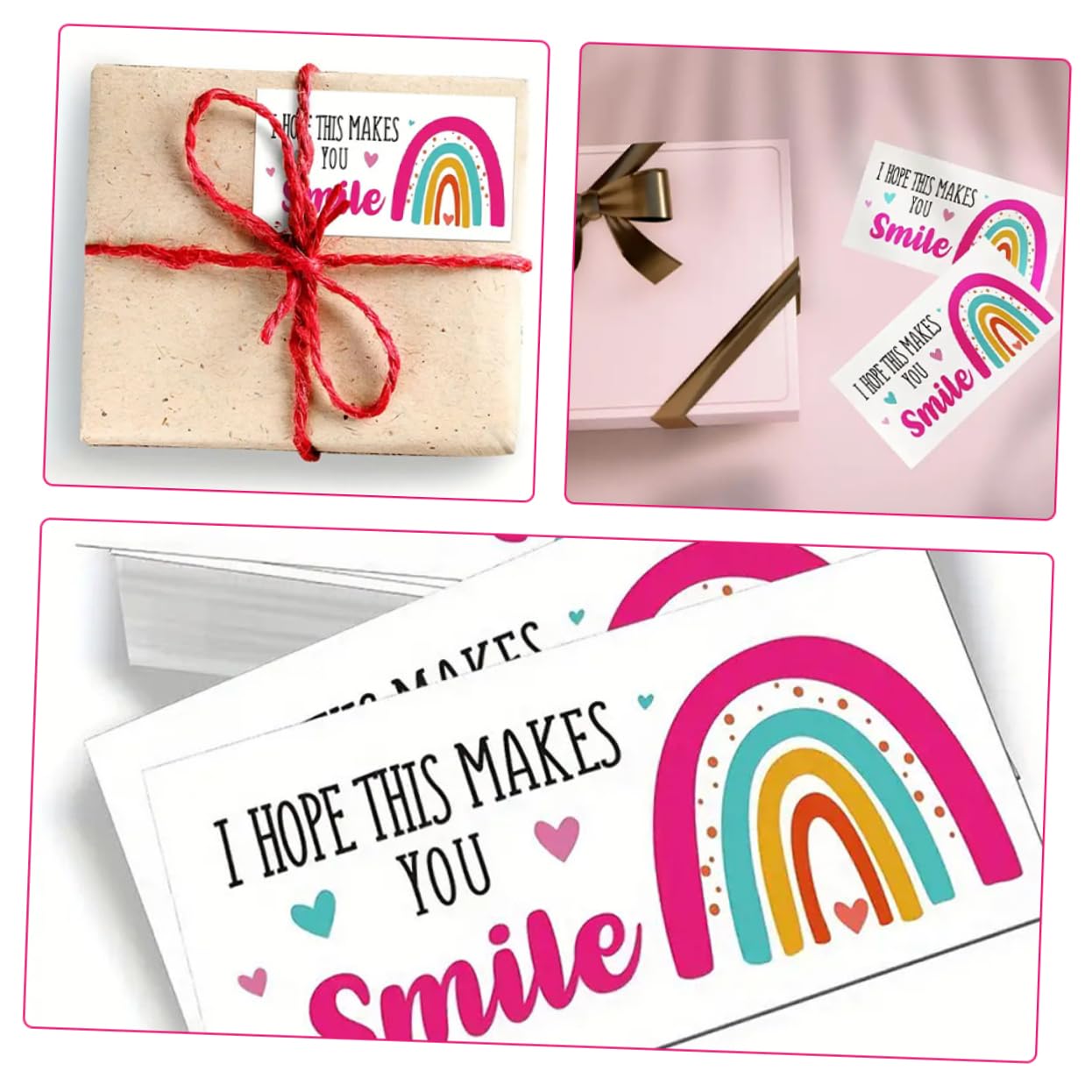 DOITOOL Biglietti Ringraziamento Carta 50 Pezzi Retro Scrivibile