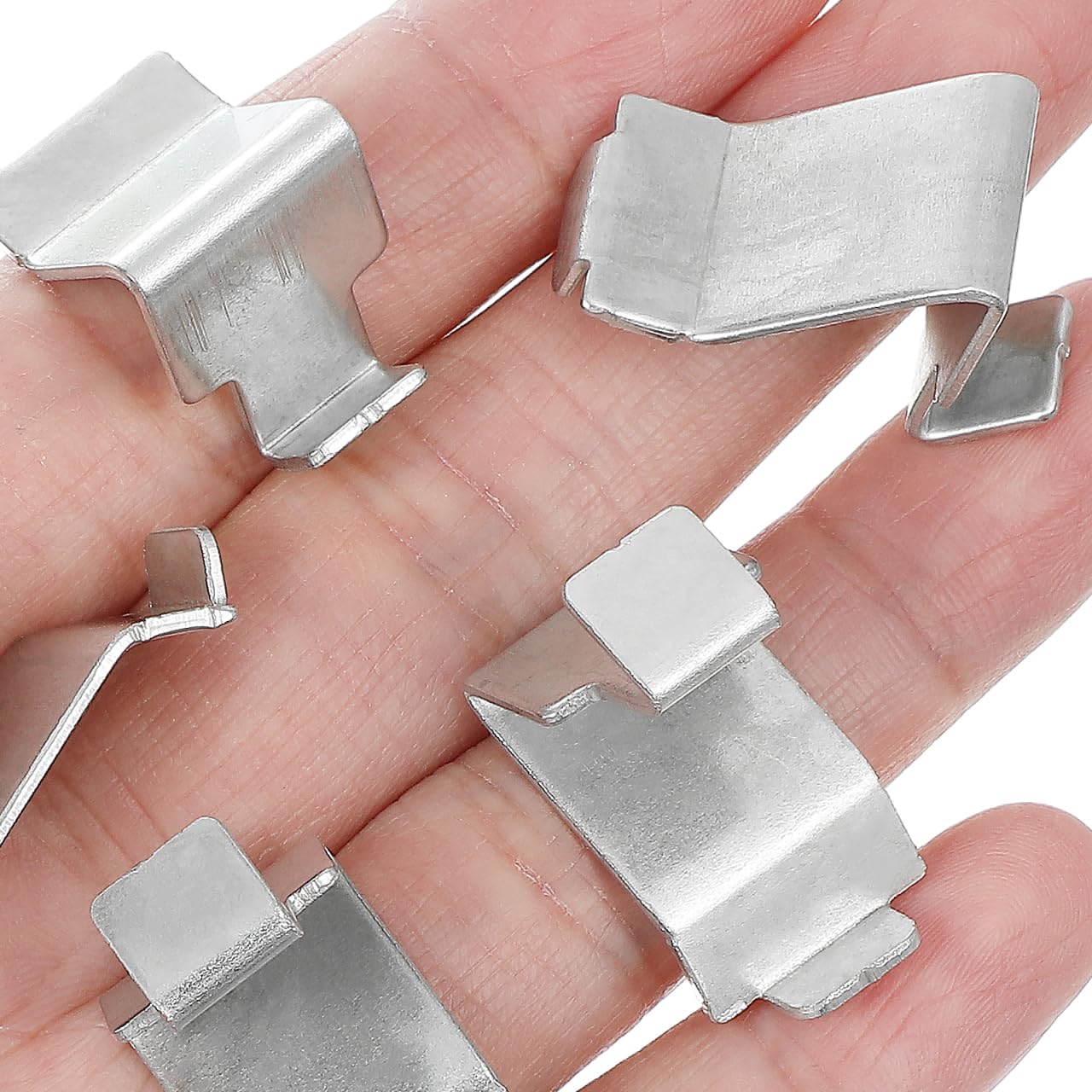 DOITOOL Clip per Mensole Metallo 3x2 cm 12 Pezzi