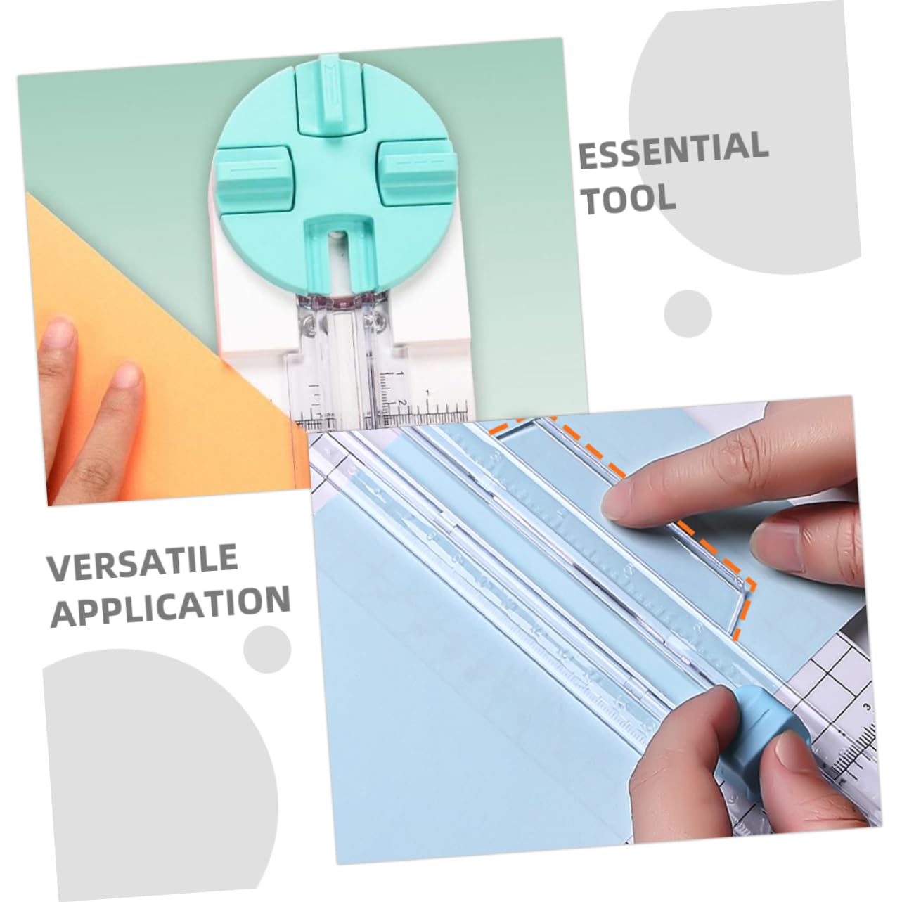 DOITOOL Taglierina Carta Portatile Antiscivolo 2 Pezzi