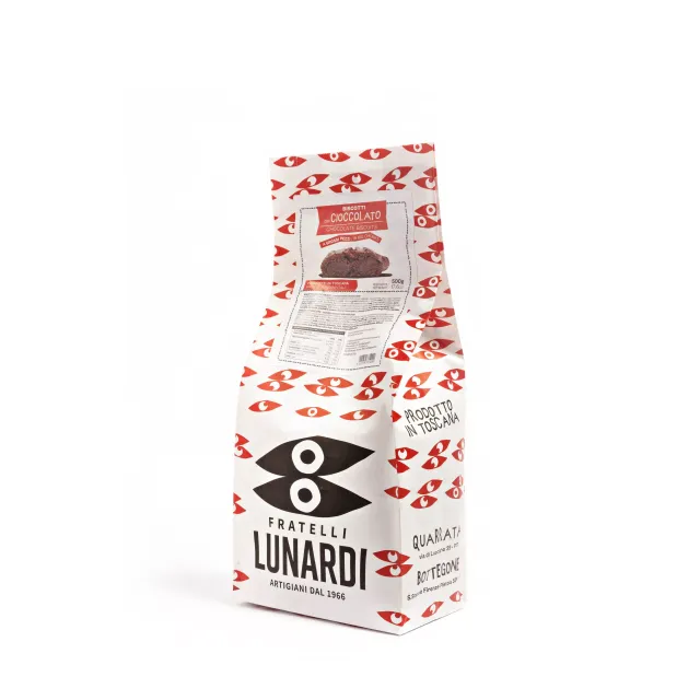 Lunardi Cantucci al Cioccolato biscotti 500 gr artigianali