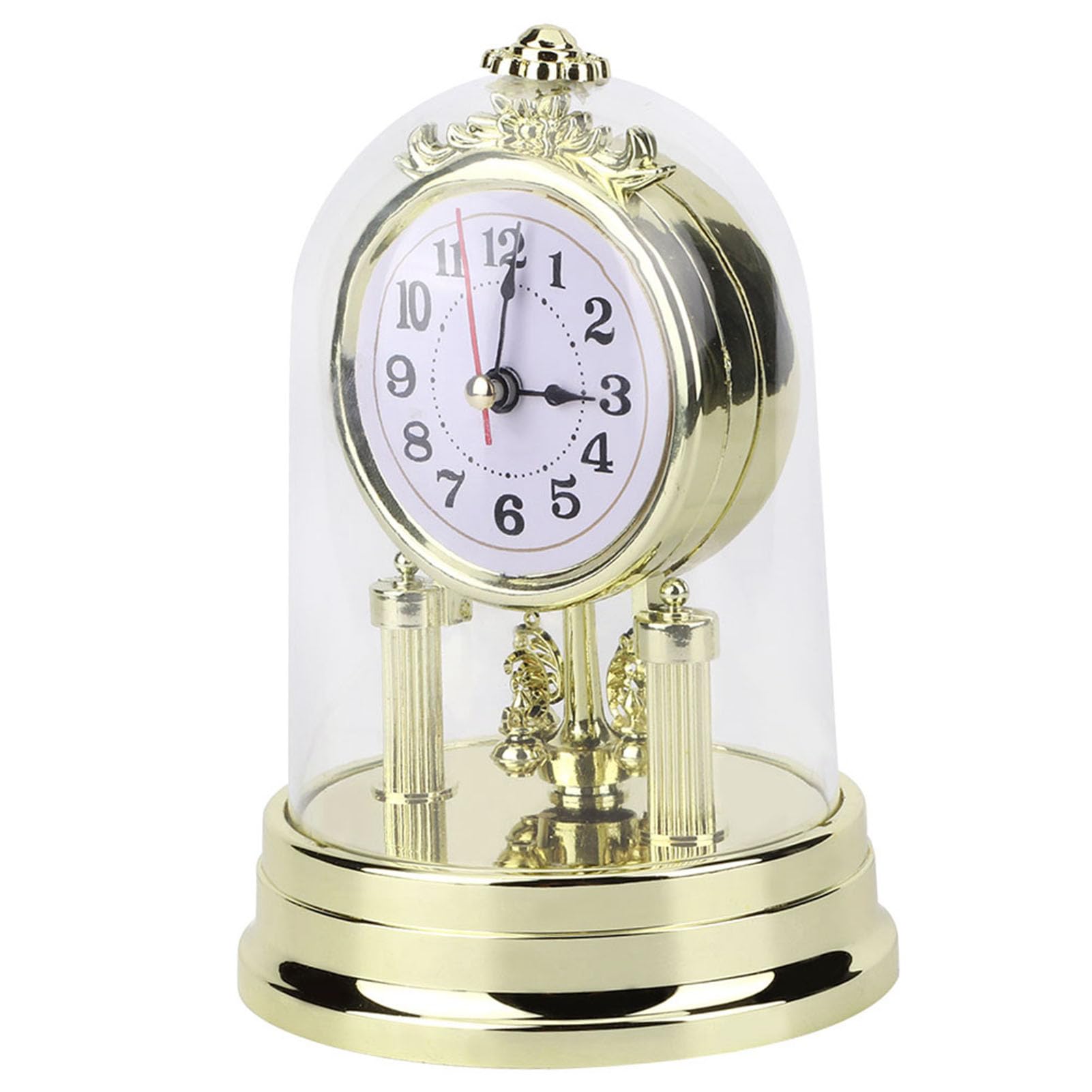 Saluaqui Orologio da tavolo vintage dorato 11x17 cm retrò