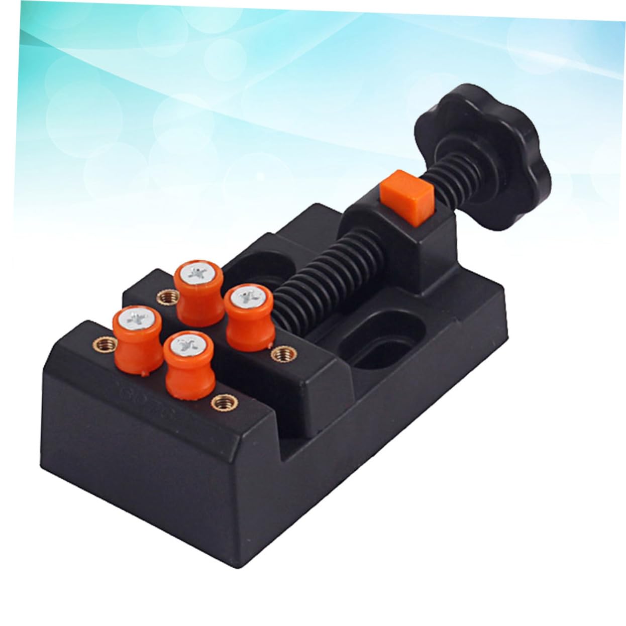 DOITOOL mini morsa da banco ganasce plastica nera per hobby