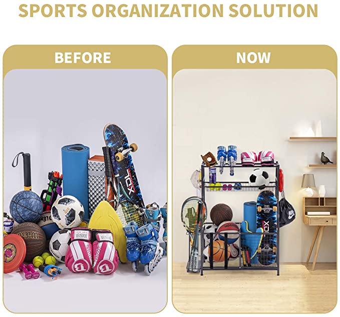 Yexati King rastrelliera attrezzi sportivi garage metallo