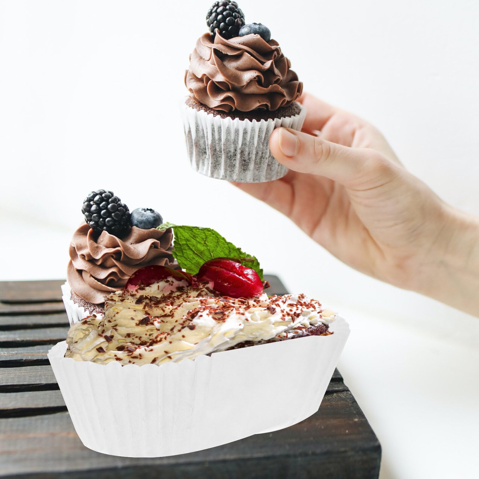 DOITOOL Pirottini Carta Barchetta Muffin 7,3 cm Forno