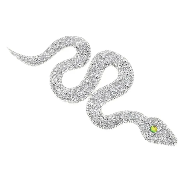 DOITOOL Toppa Serpente Strass Paillettes Termoadesiva Moda