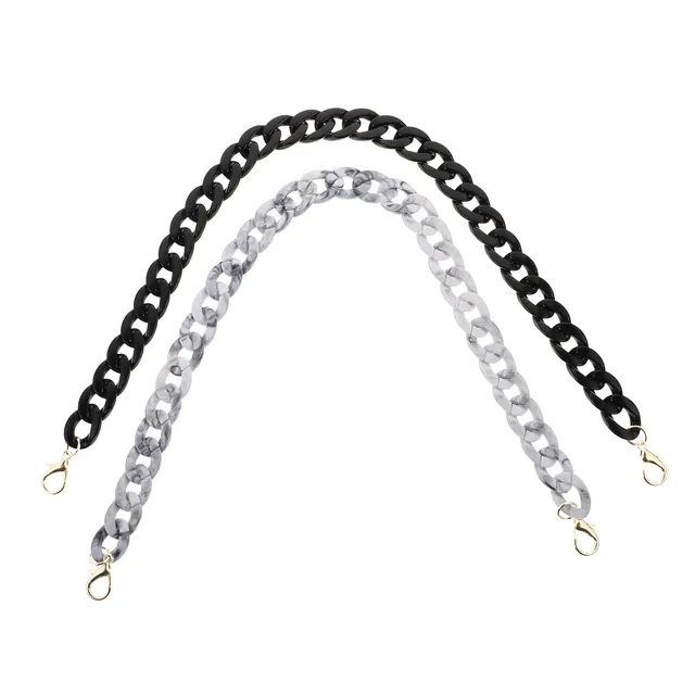 DOITOOL Catena Borsa Acrilico Oro 2 Pezzi