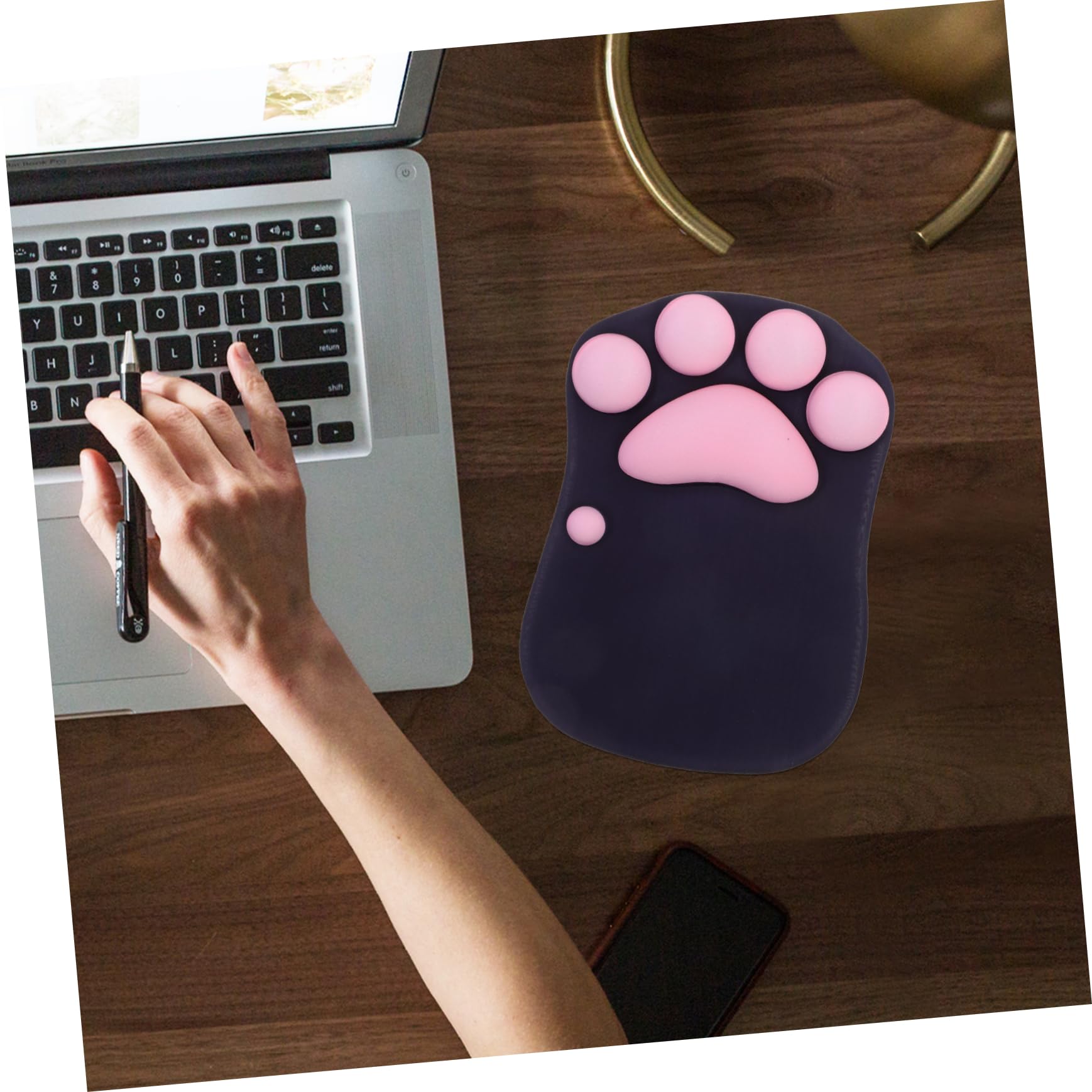 DOITOOL Tappetino Mouse Zampa Gatto Kawaii con Poggiapolsi