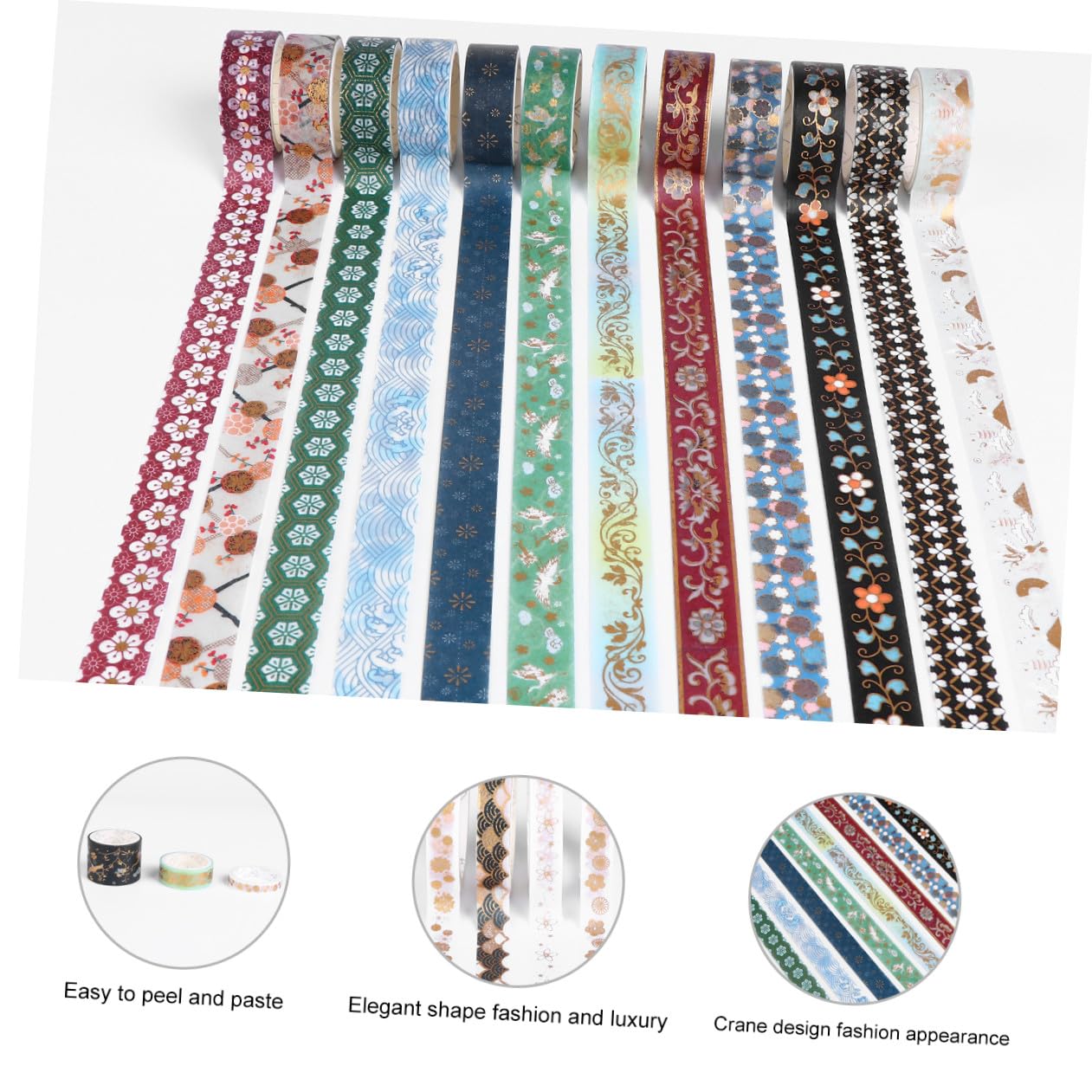 DOITOOL Nastro Washi Decorativo Bronzato Carta Set 20 Pezzi