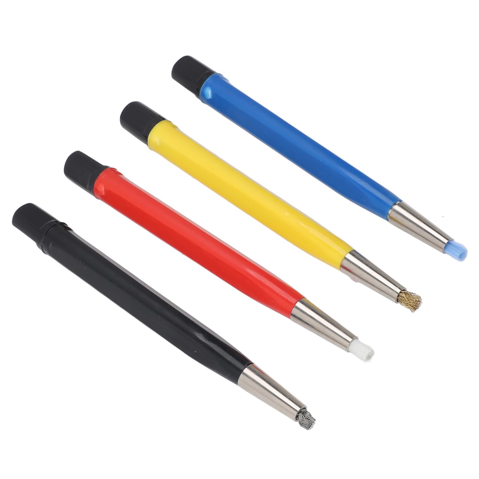 Saluaqui Set Penne Pulizia 4 Pezzi Fibra Ottone Acciaio Nylon