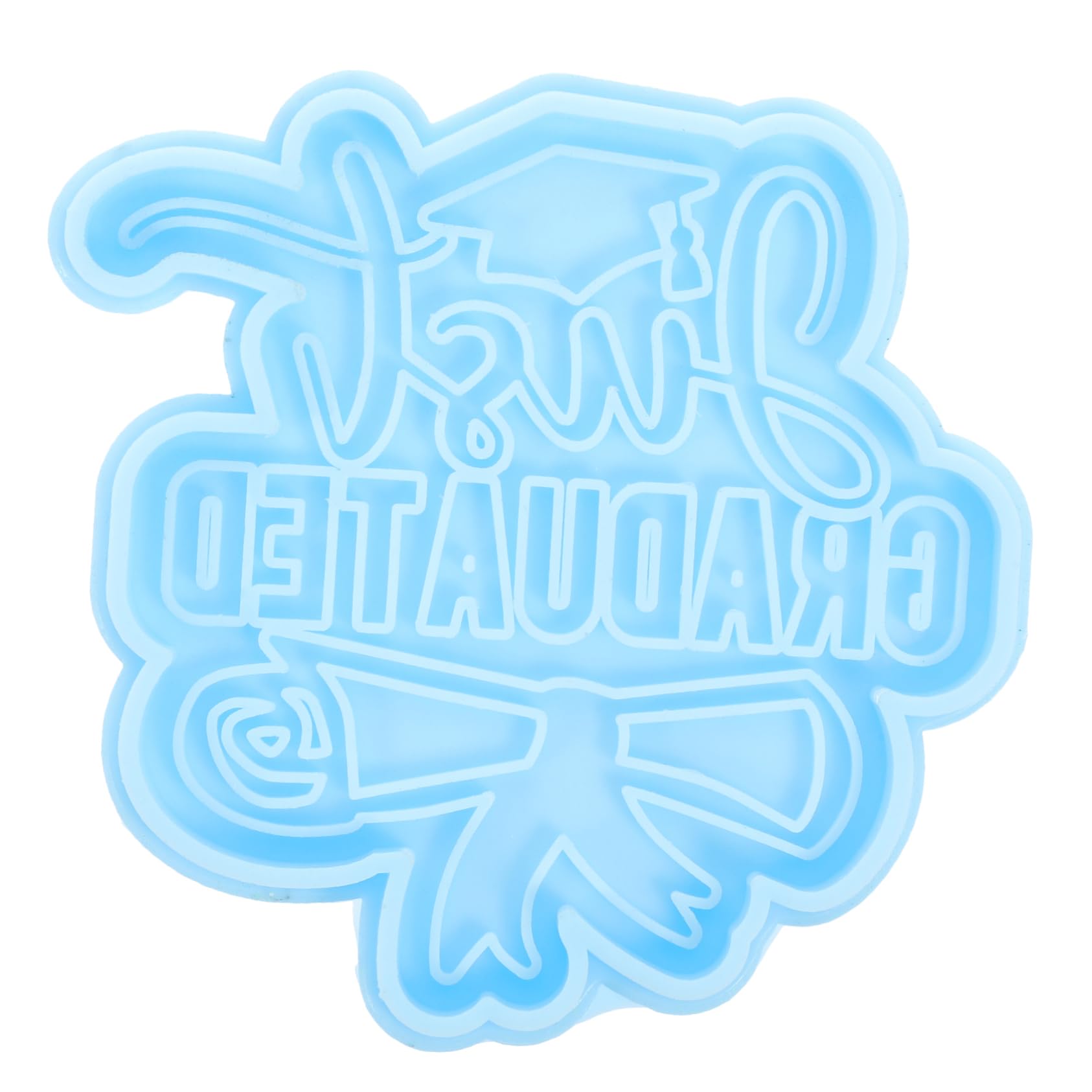 DOITOOL stampo silicone portachiavi laurea blu 1 pz