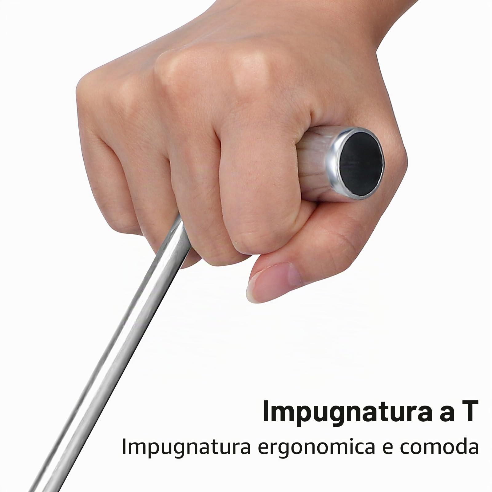 Doitool gancio per tombino ferro 2 pezzi 31 cm