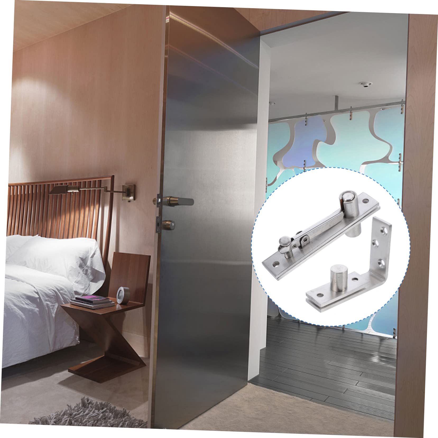 DOITOOL Cerniera Pivotante Acciaio Inox per Porte Legno