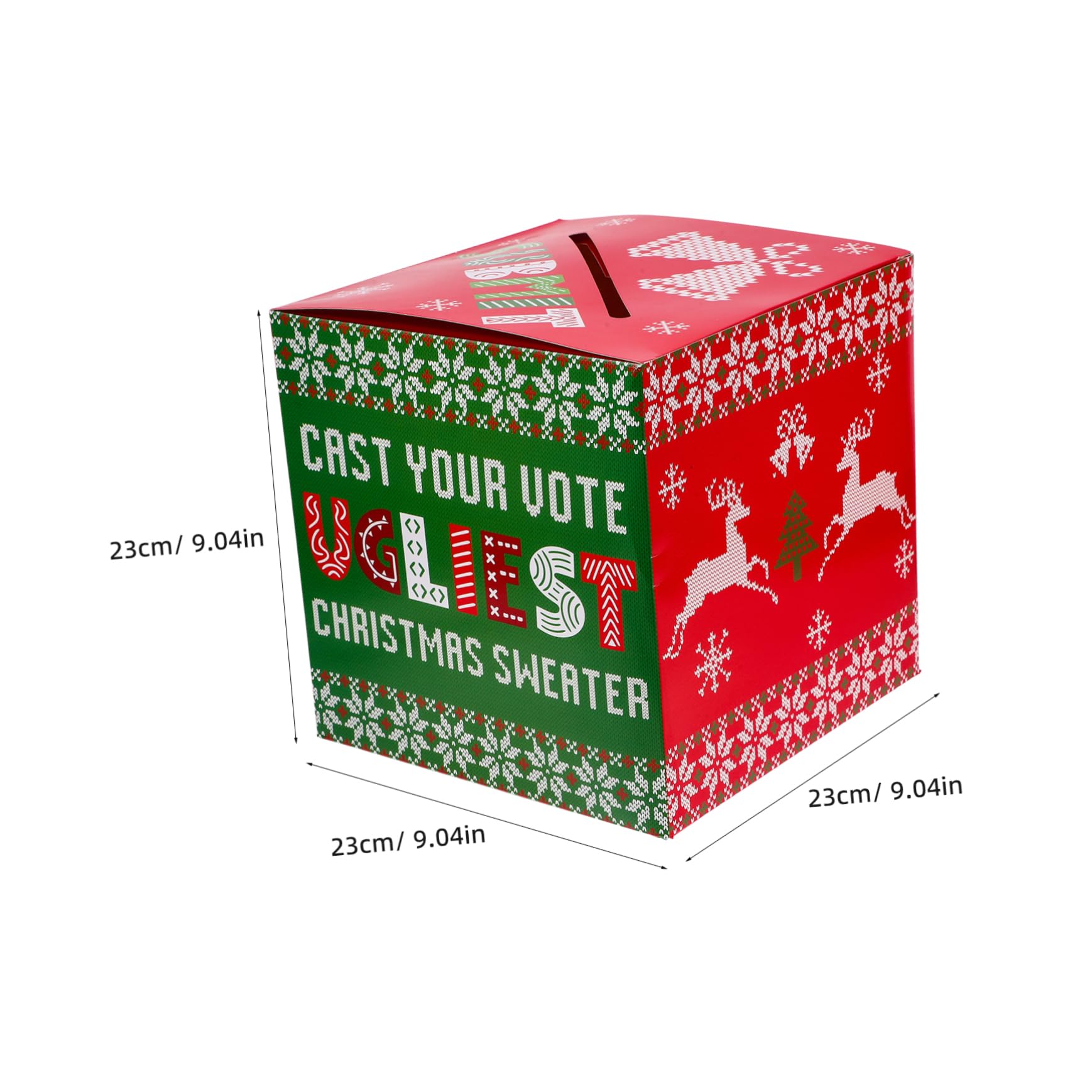 DOITOOL urna votazioni lotteria natalizia cartone 23 cm