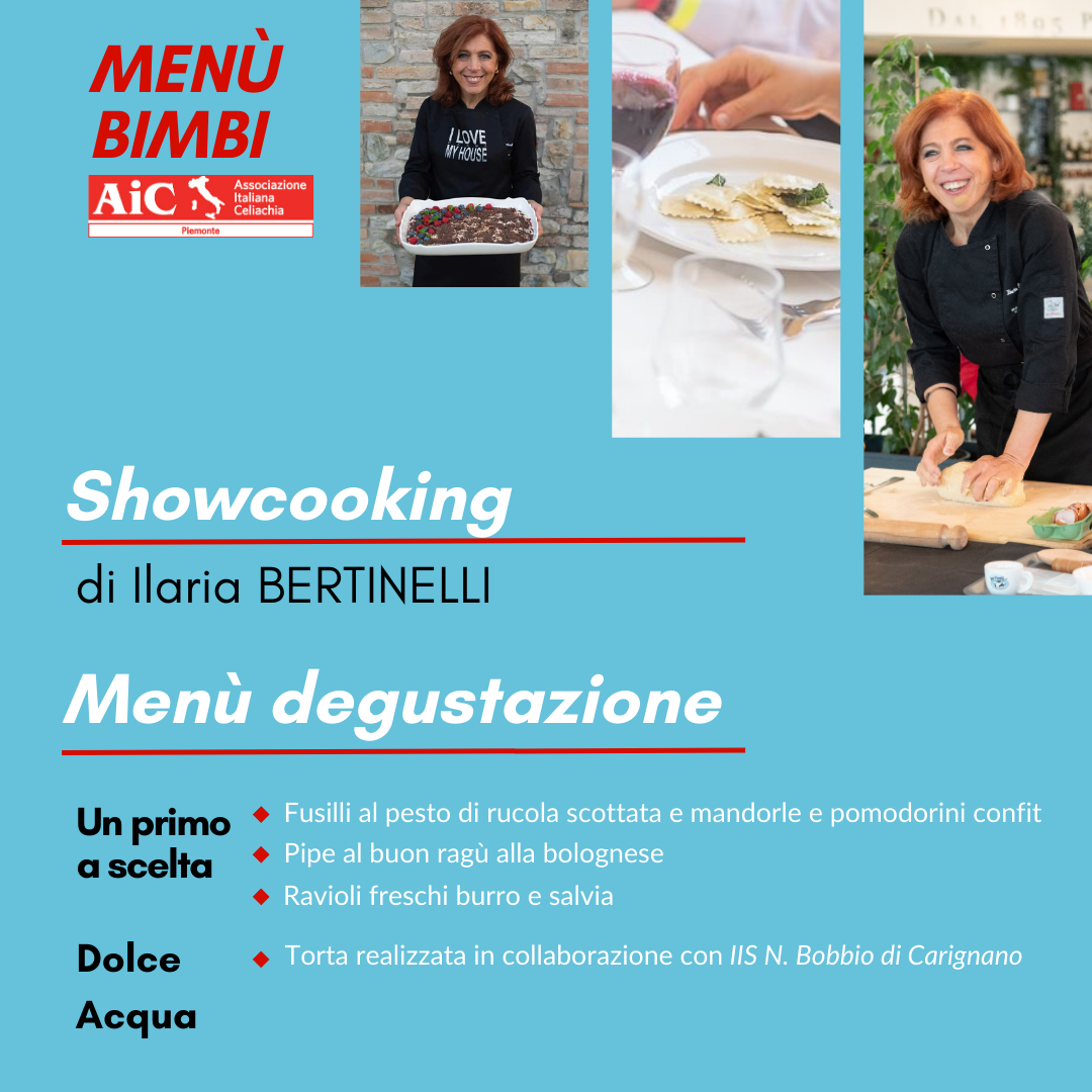 AIC Piemonte Bimbi showcooking con degustazione un primo