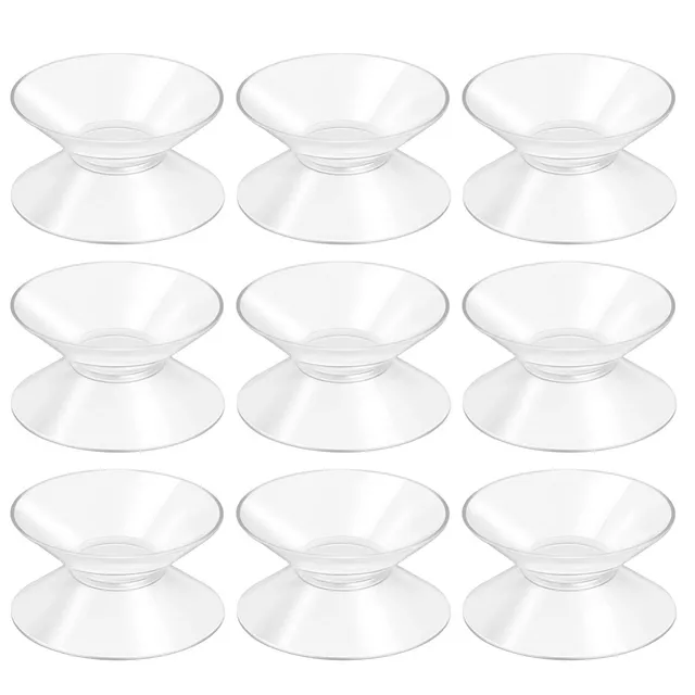 DOITOOL Ventose Biadesive 30 mm 10 Pezzi Trasparenti