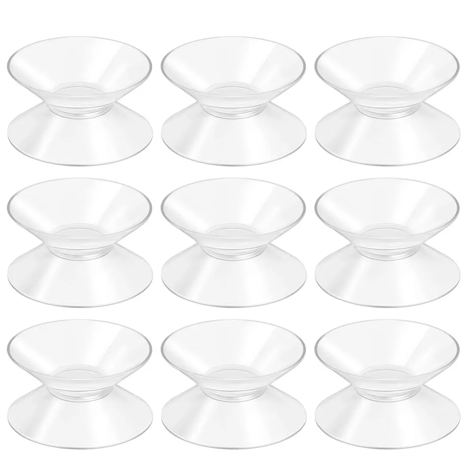 DOITOOL Ventose Biadesive 30 mm 10 Pezzi Trasparenti