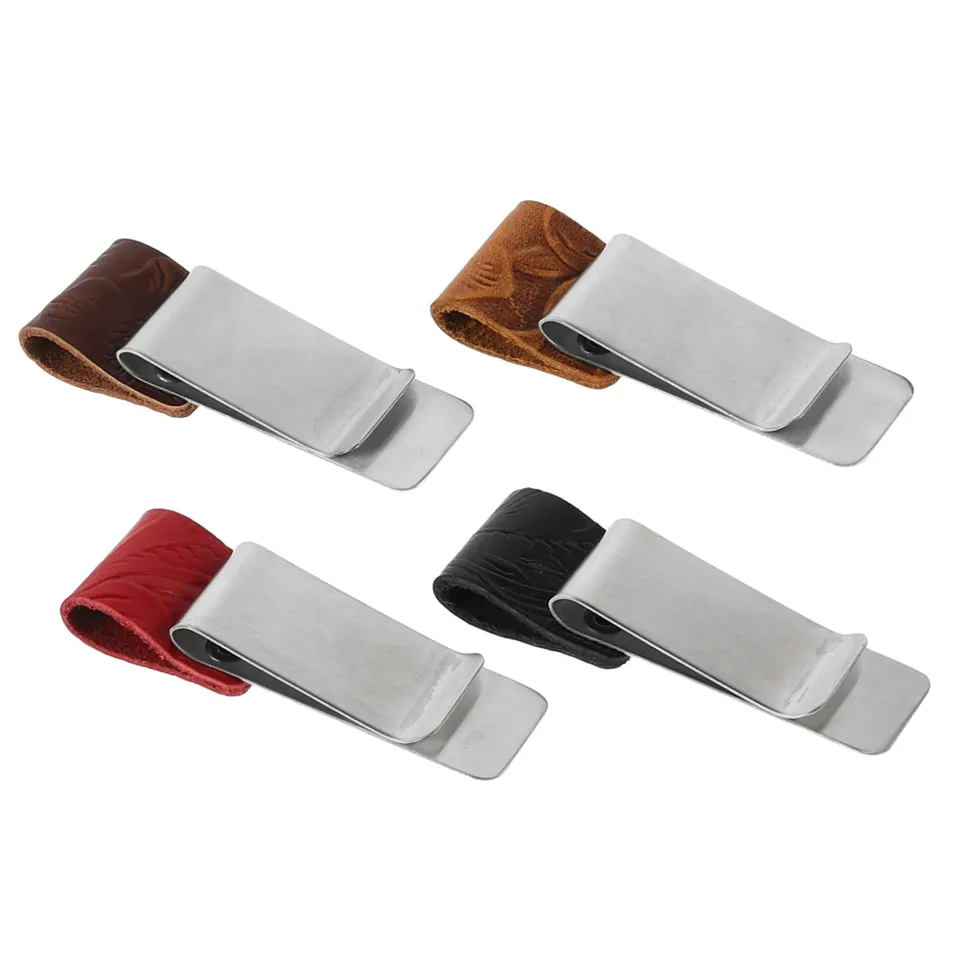 DOITOOL Portapenne Clip Metallo 4 Pezzi in Acciaio Inox