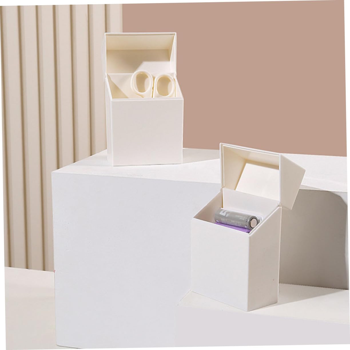 DOITOOL Scatole Cucito Plastica Bianca 3 Pezzi 9x5,8 cm