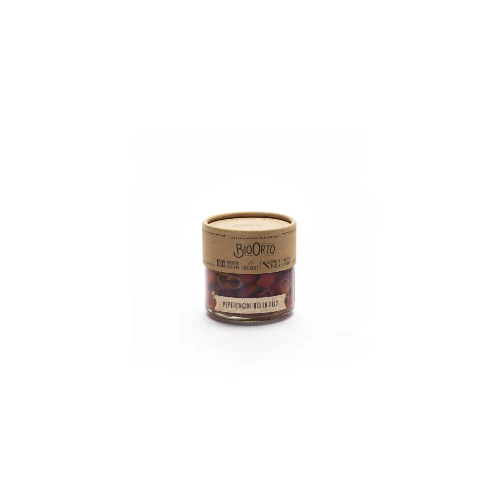 Ercoli 1928 Bio Orto Peperoncini in Olio 175 g conserva