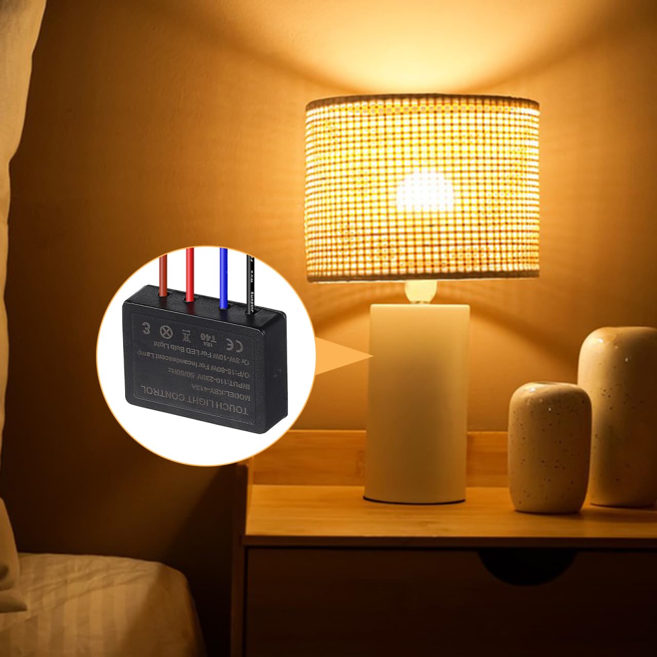 DOITOOL Interruttore touch dimmer 4 vie lampada tavolo 250V