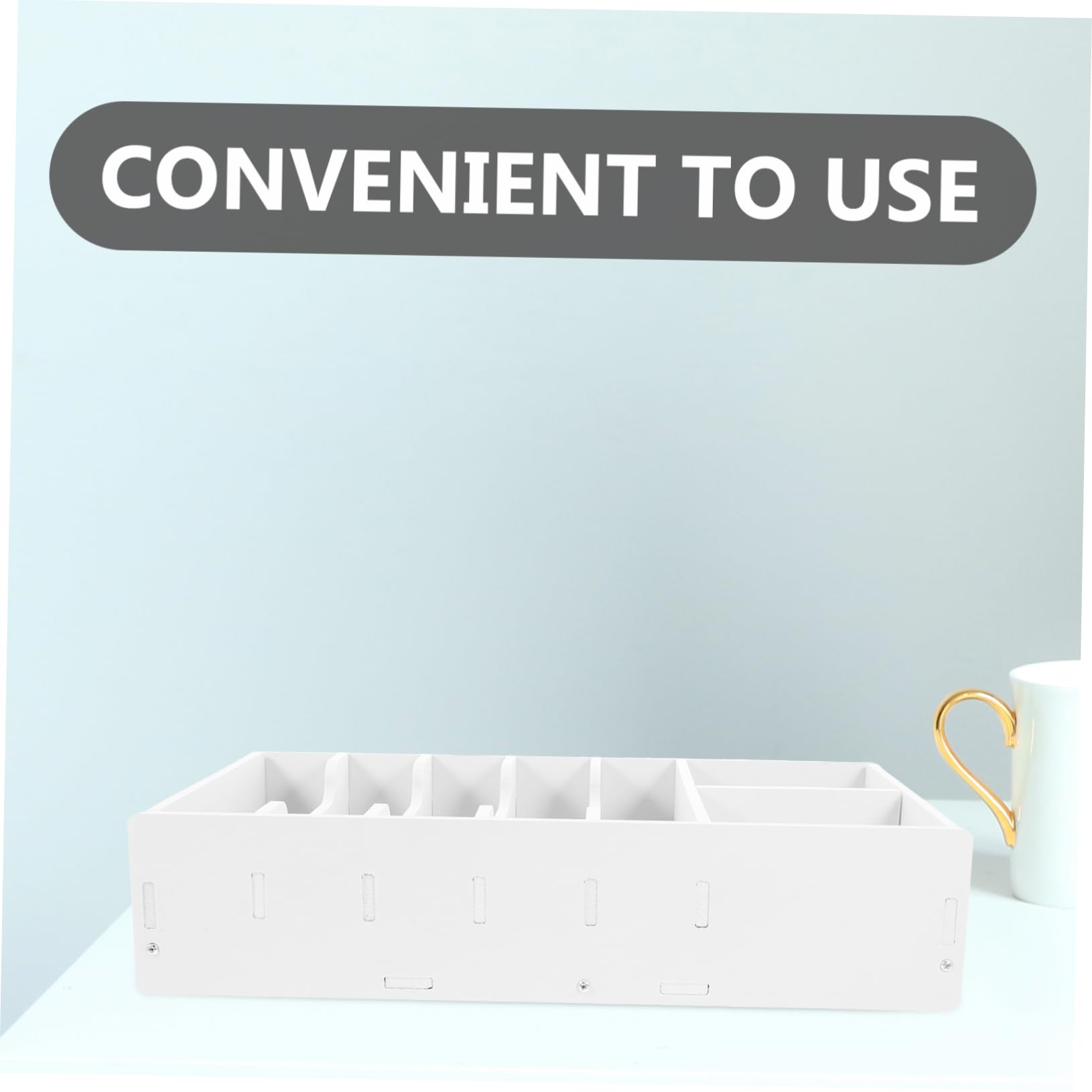 DOITOOL Scatola Organizer in PVC Bianco per Casa