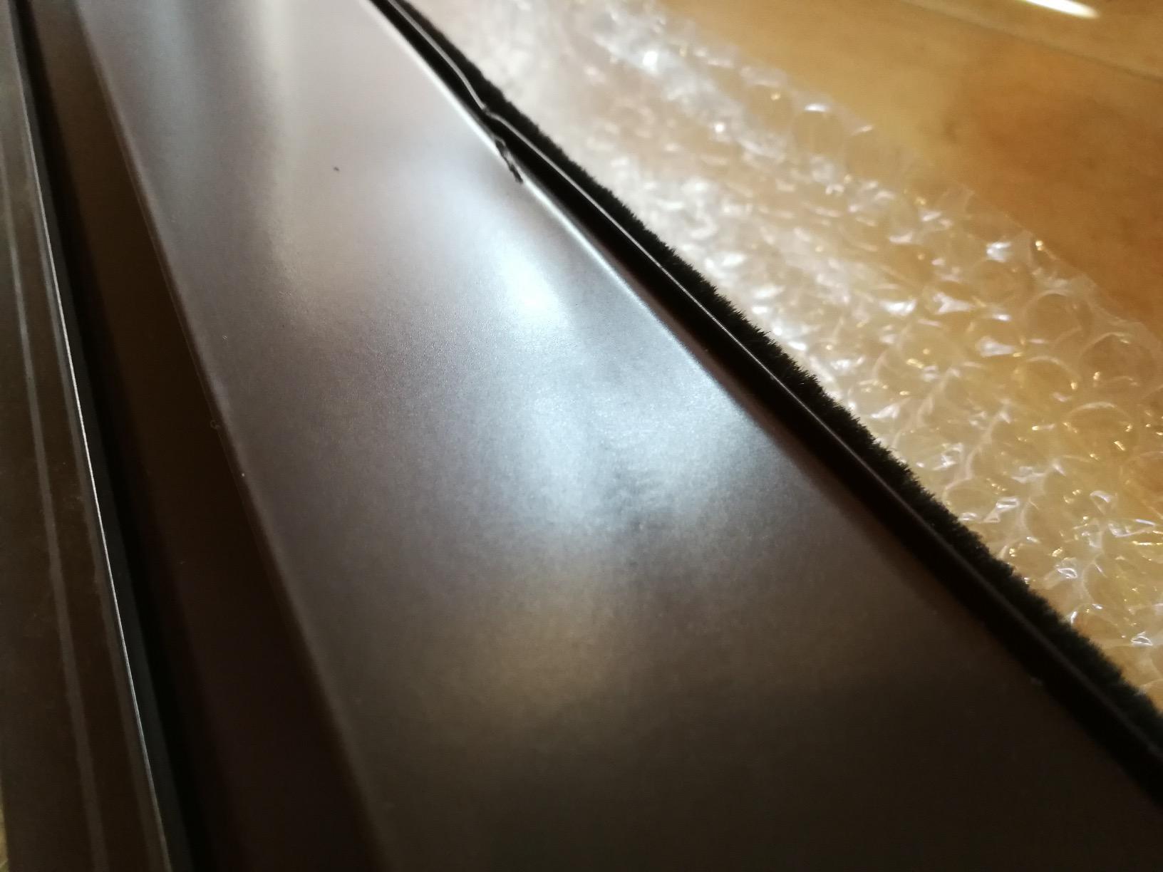 GrecoShop zanzariera a rullo 150x250 porta marrone alluminio