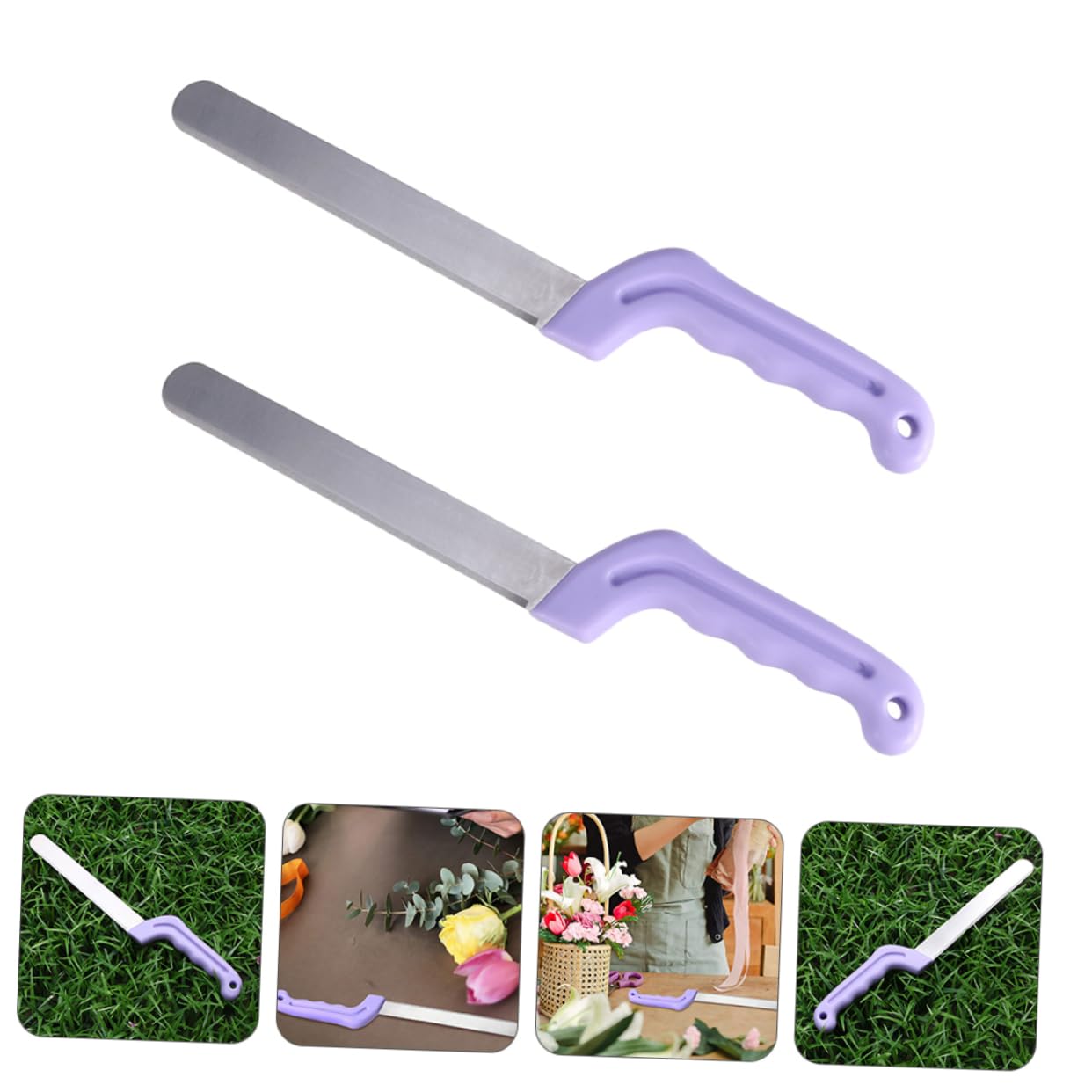DOITOOL Taglierina Floreale Acciaio Inox 2 Pezzi Antiscivolo