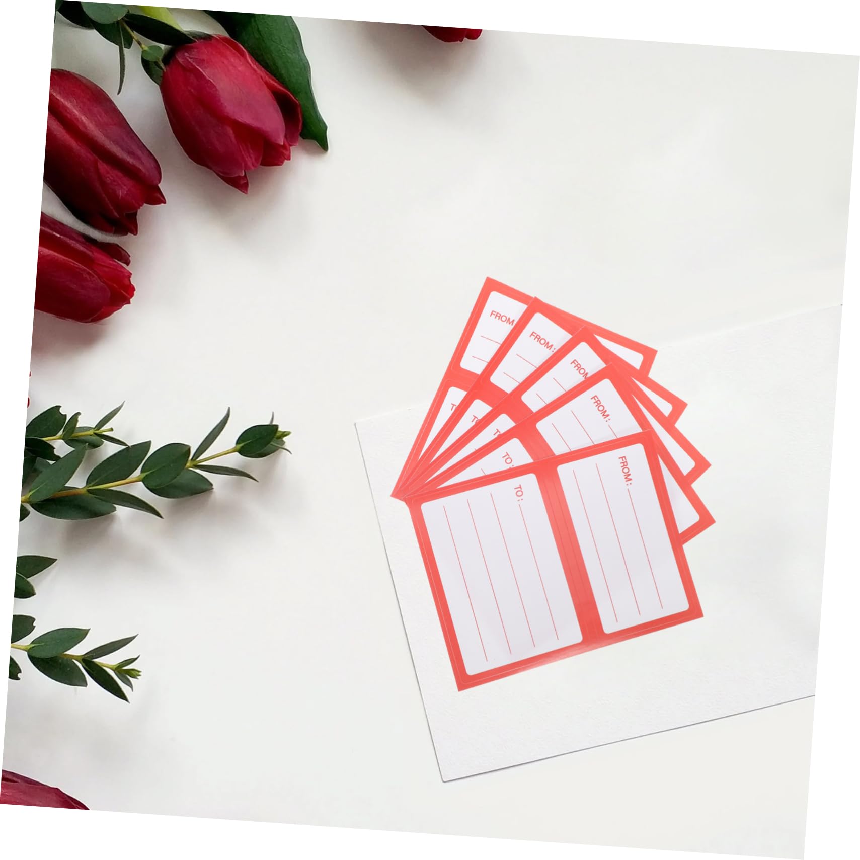 DOITOOL Etichette Adesive Spedizione 150 Pezzi Rosse