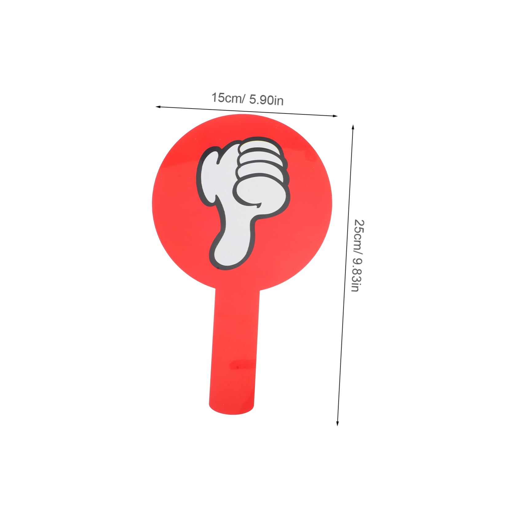 DOITOOL Palette Voto Vero/Falso Rosso 2 Pezzi Plastica