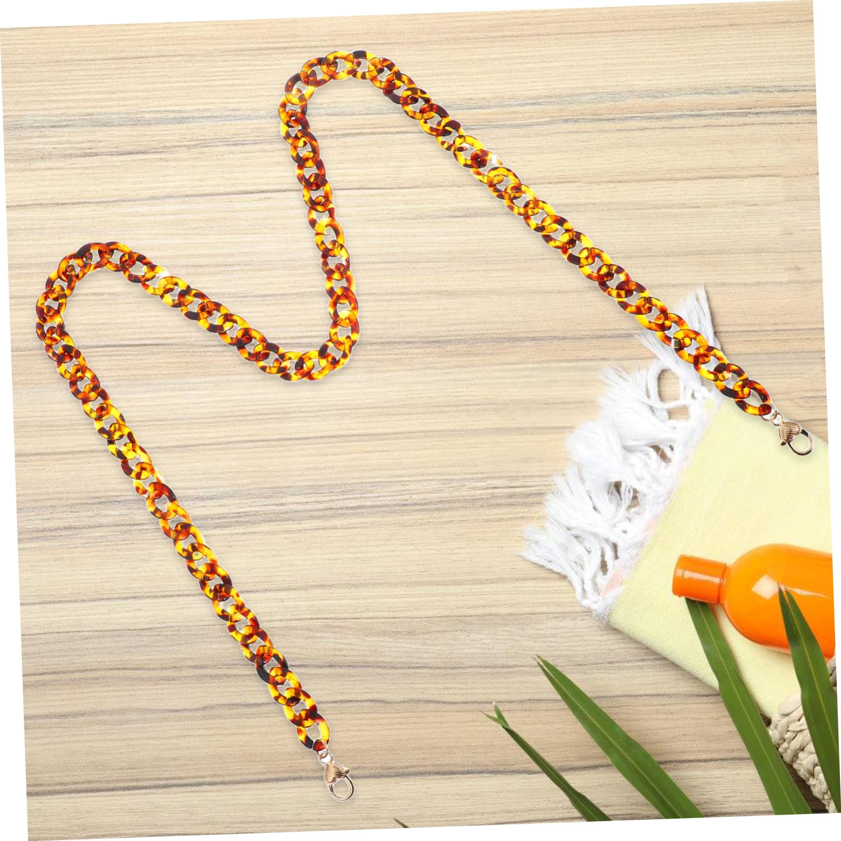 DOITOOL Catena per Borsa Acrilico Leopardata 100 cm