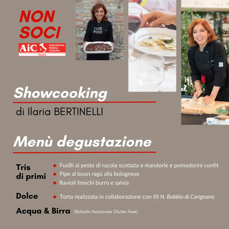 AIC Piemonte Non Soci showcooking con degustazione
