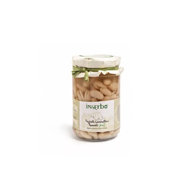 Inserbo Fagioli Cannellini Bio fagioli 300 g in vetro