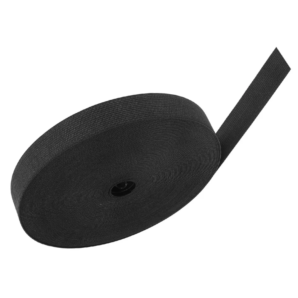 DOITOOL Elastico Nero Cucito Poliestere Rotolo