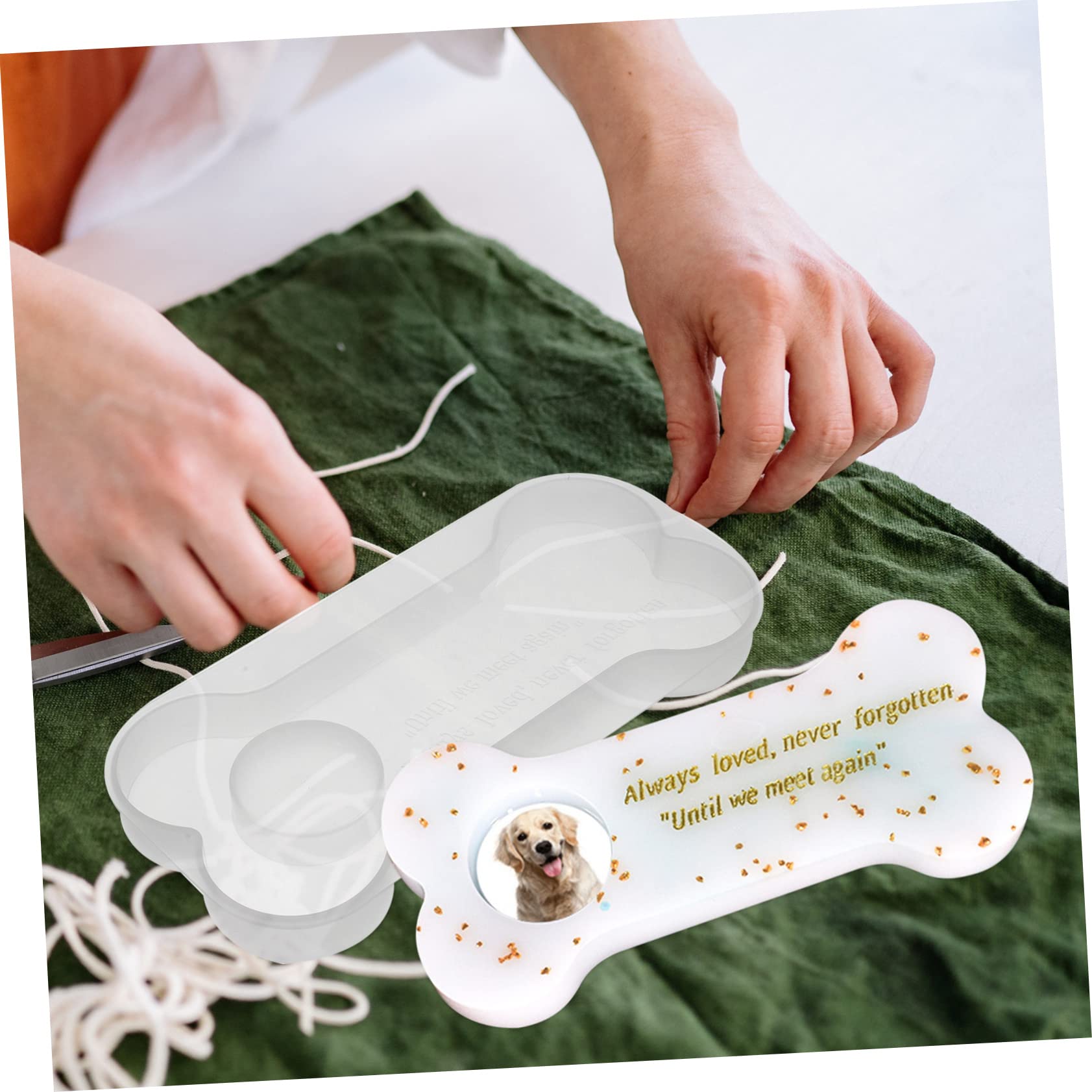 DOITOOL Stampo Silicone a Osso Lapide Animali 1 pz Viola