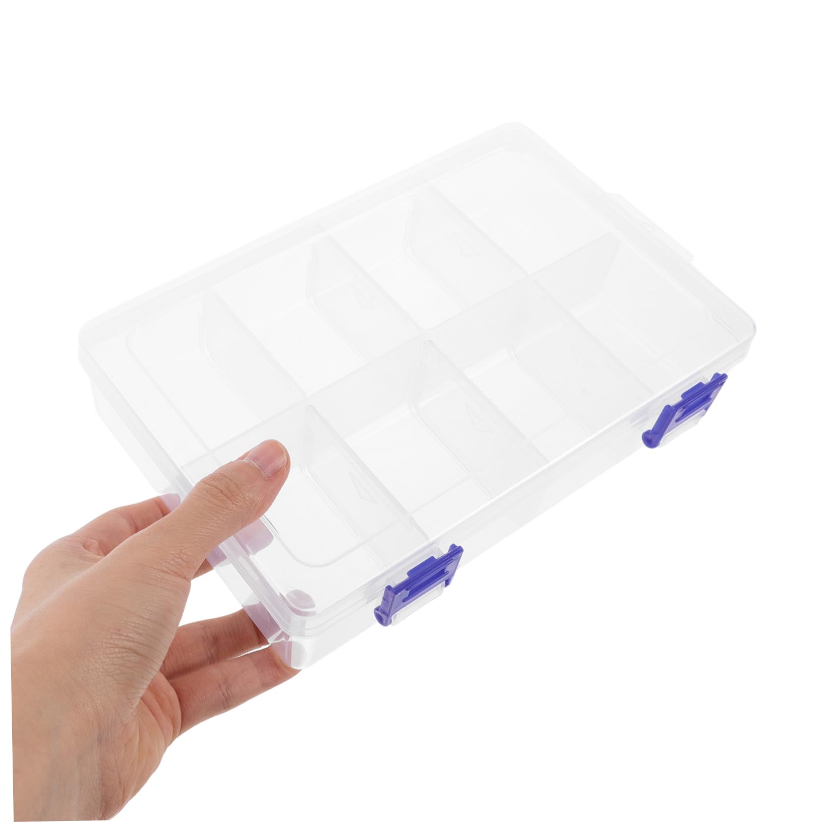 Doitool scatole organizer plastica trasparente 2 pezzi 20 cm
