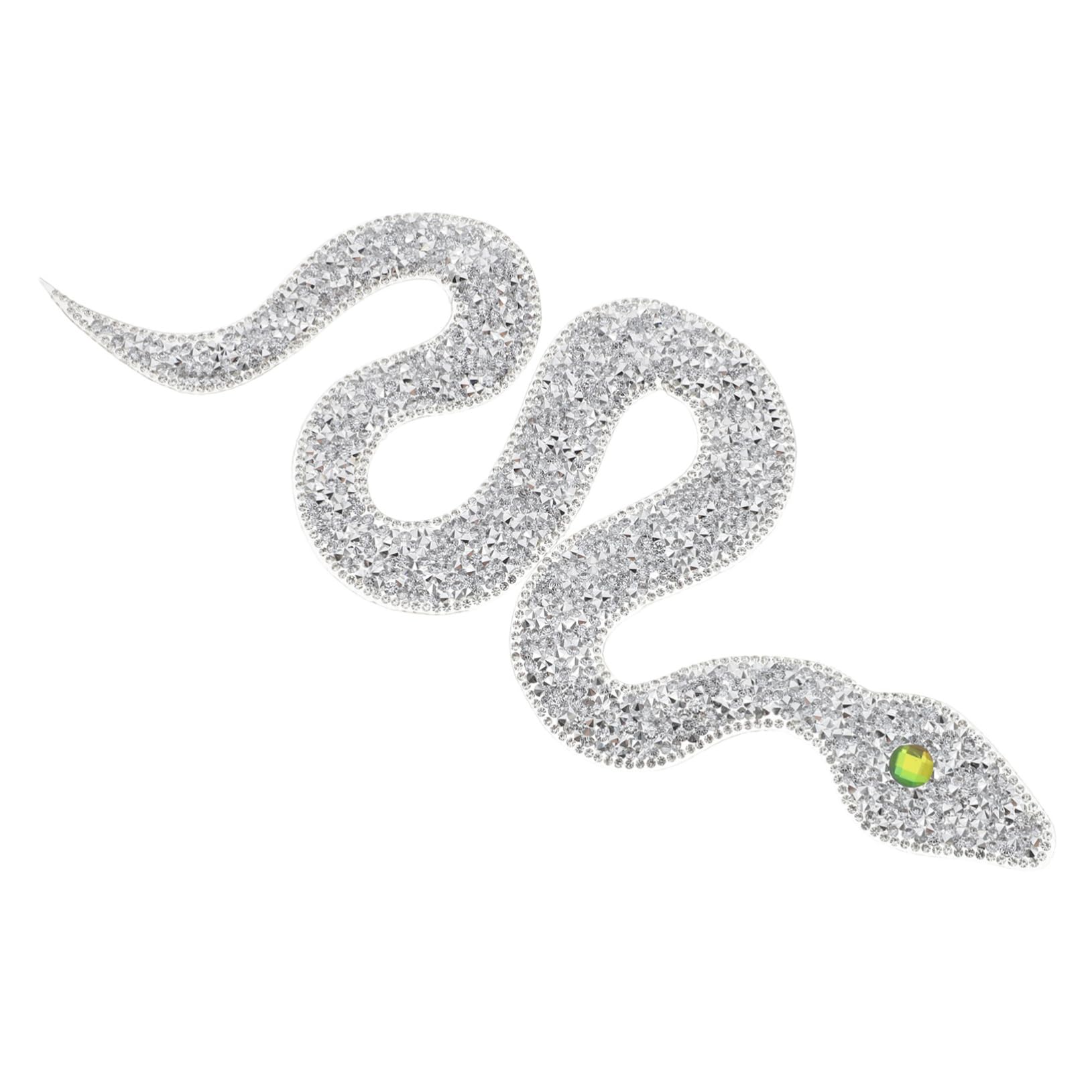 DOITOOL Toppa Serpente Strass Paillettes Termoadesiva Moda