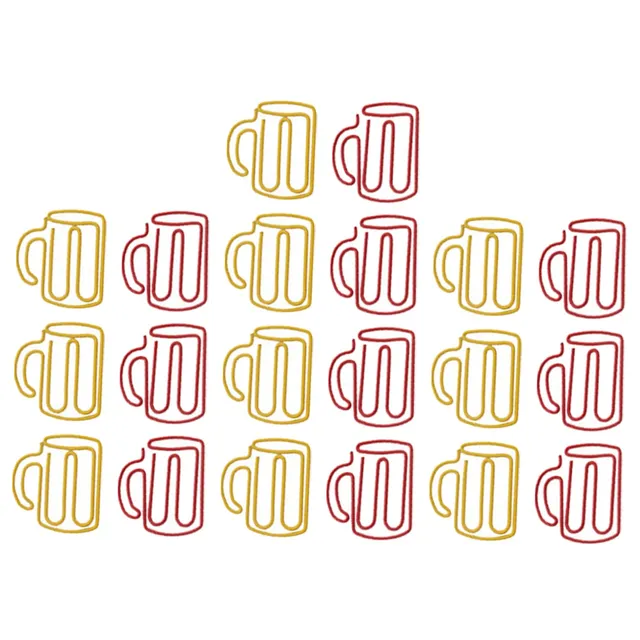 DOITOOL Graffette a Tazza Lega 20 Pezzi Rosa per Ufficio