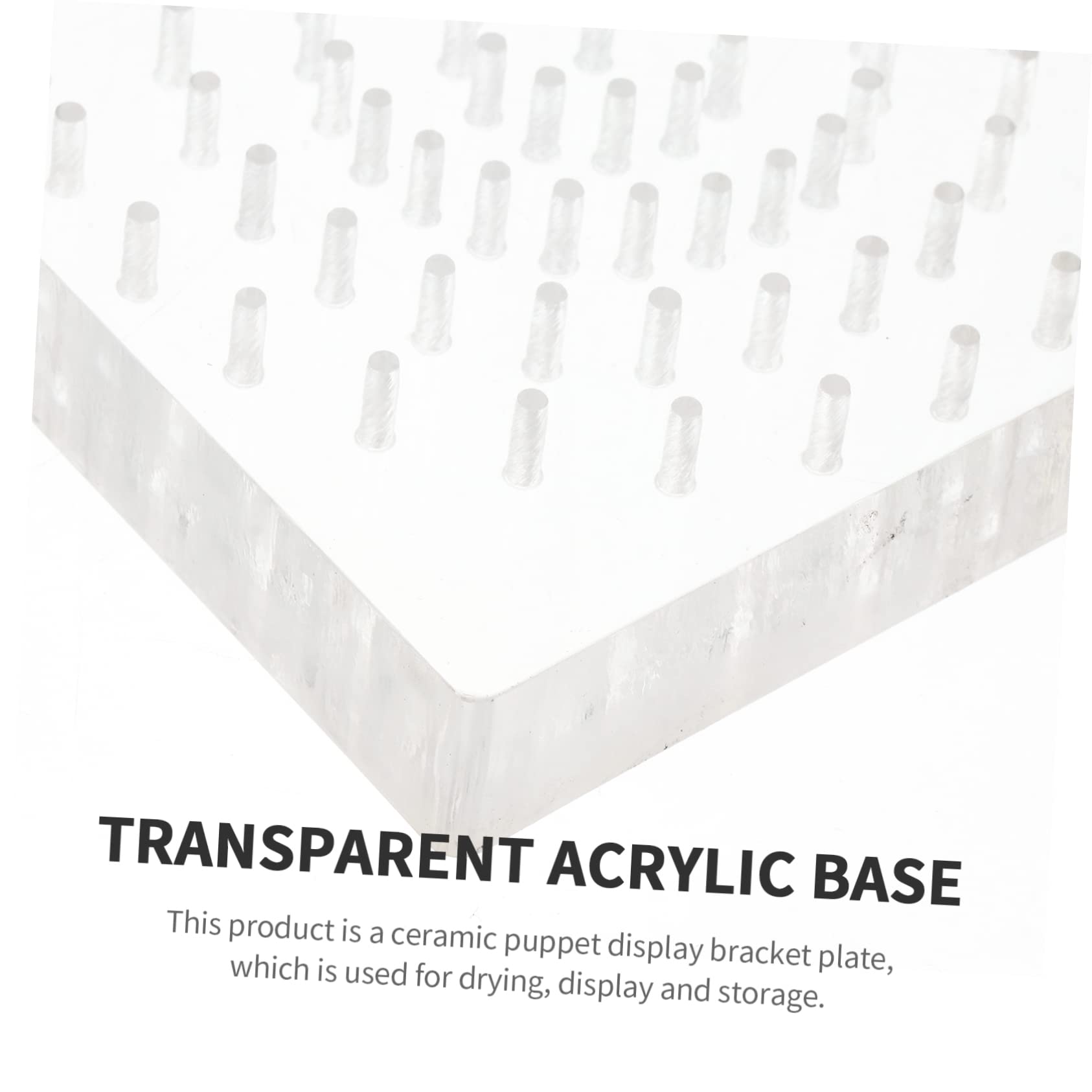 DOITOOL Base Acrilica Espositore Figure 10x10 cm Trasparente