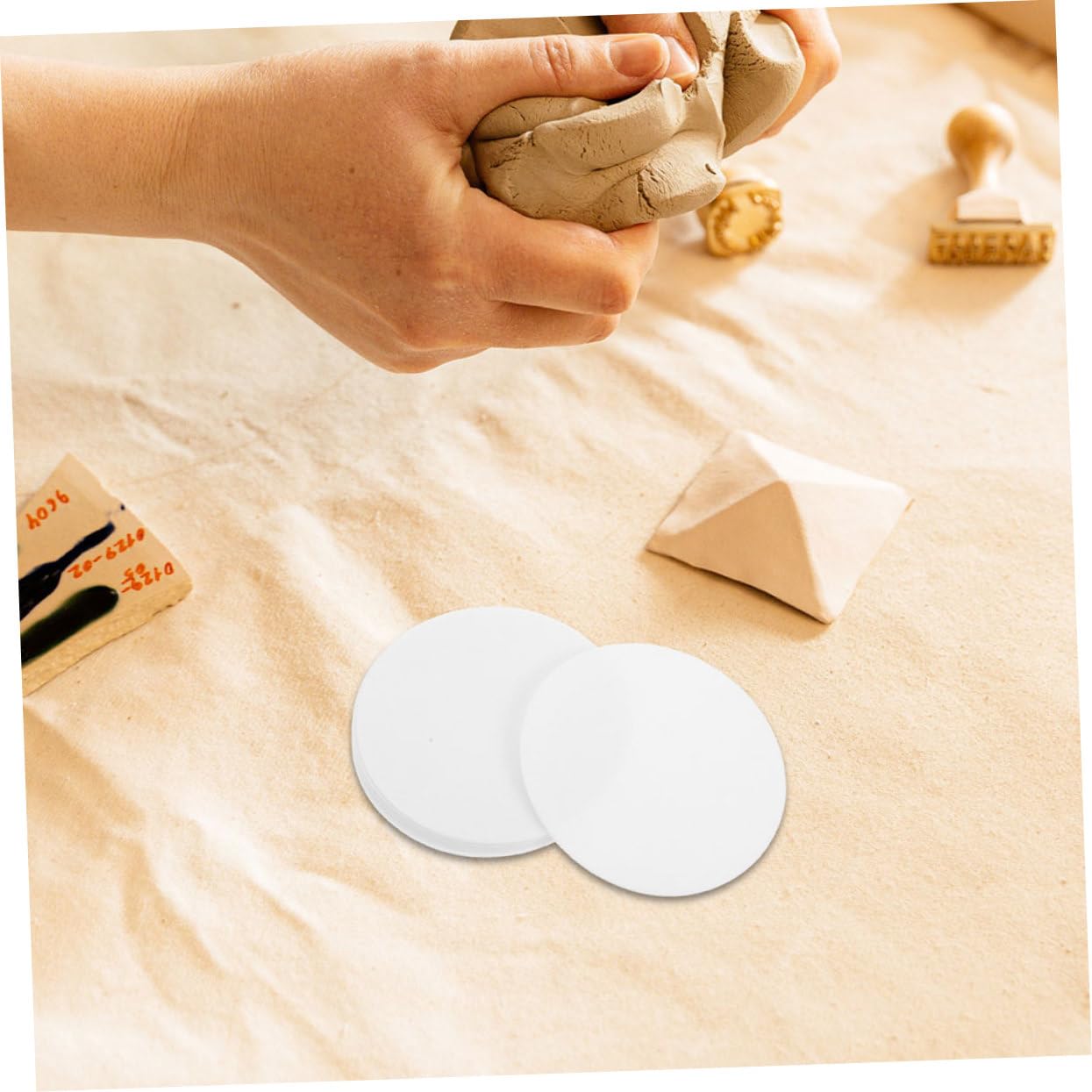 DOITOOL carta isolante fibra ceramica 10 pezzi rotonda ignifuga