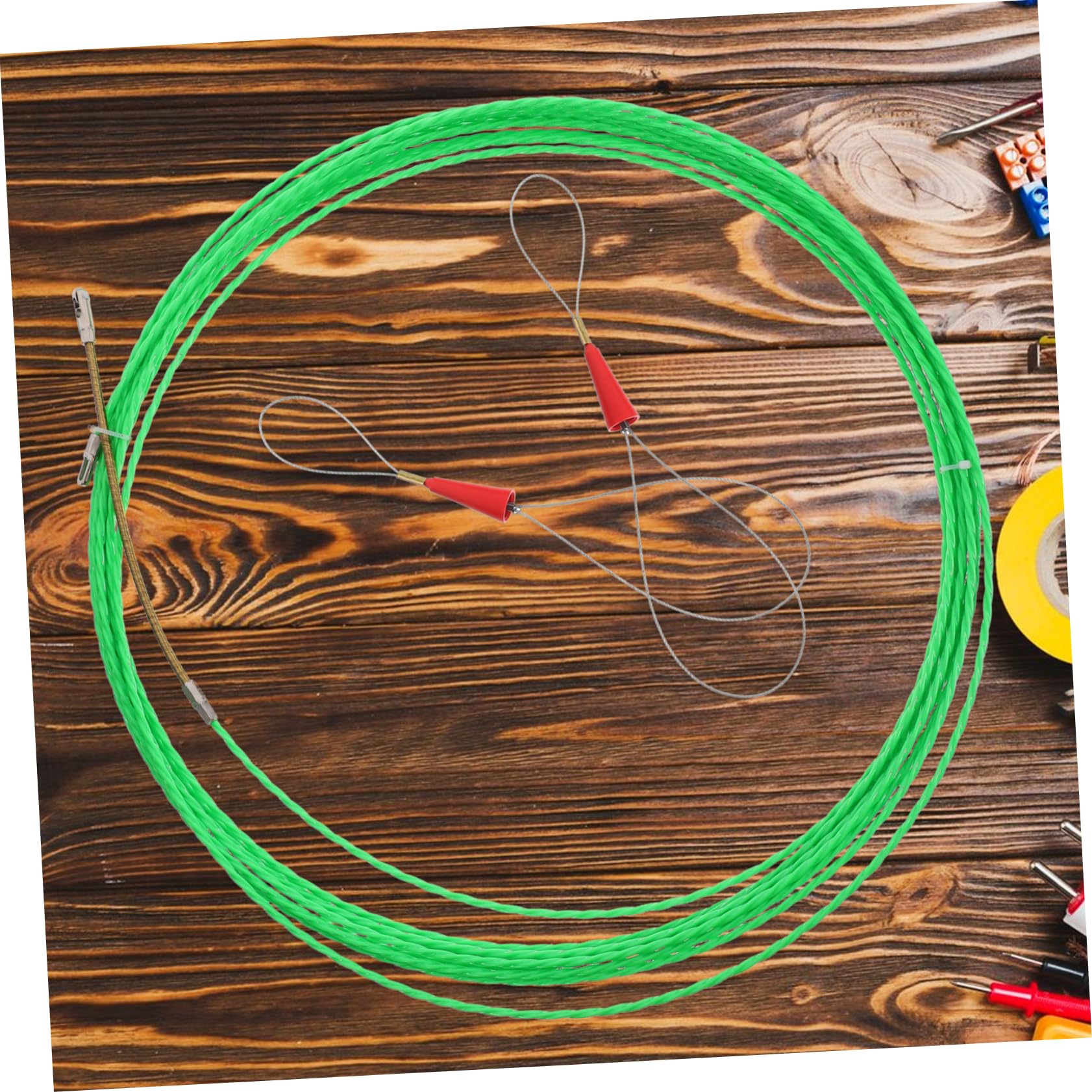 DOITOOL Sonda Passacavi Acciaio Plastica 10 m Verde