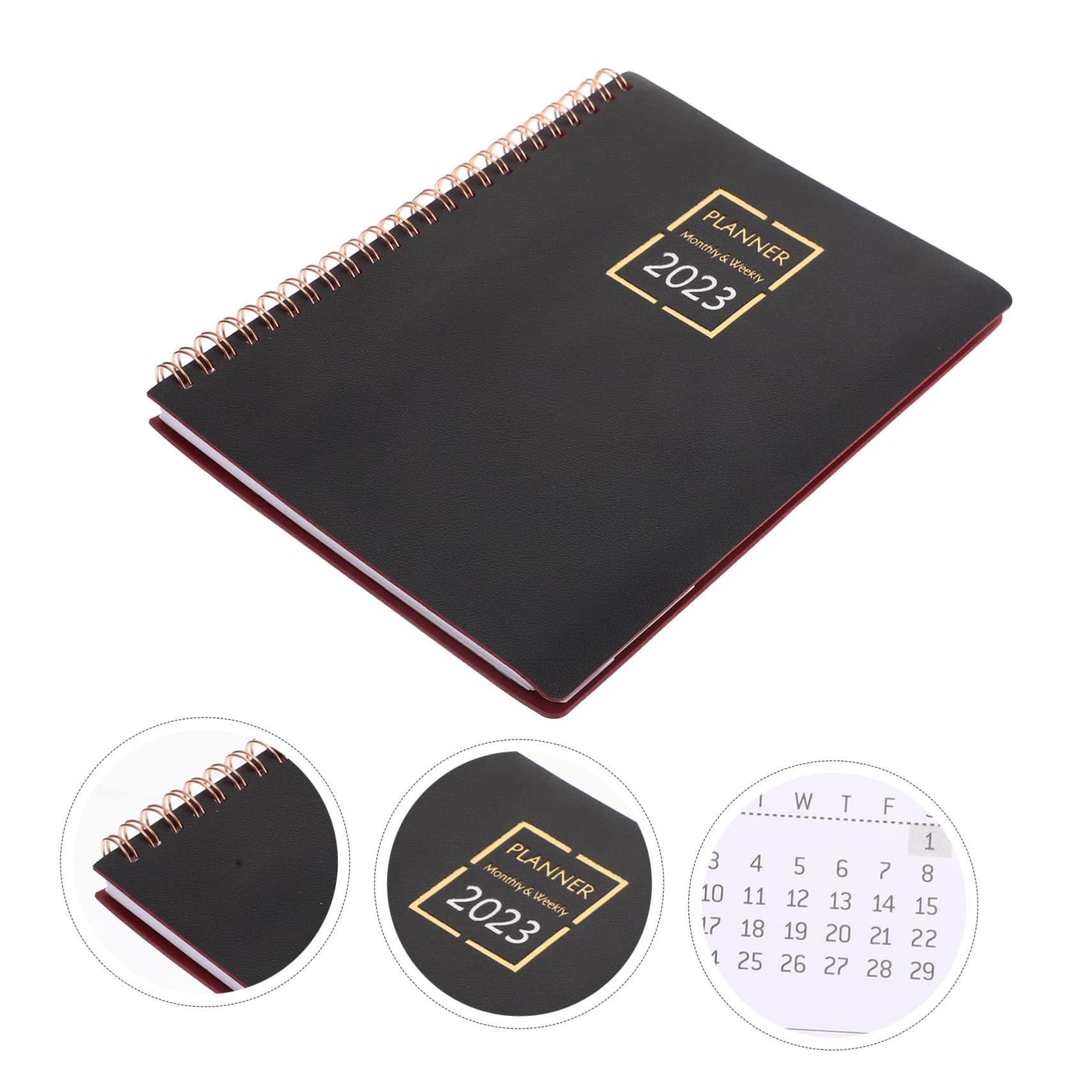 DOITOOL Planner 2023 Spirale Blocco Note Nero Carta