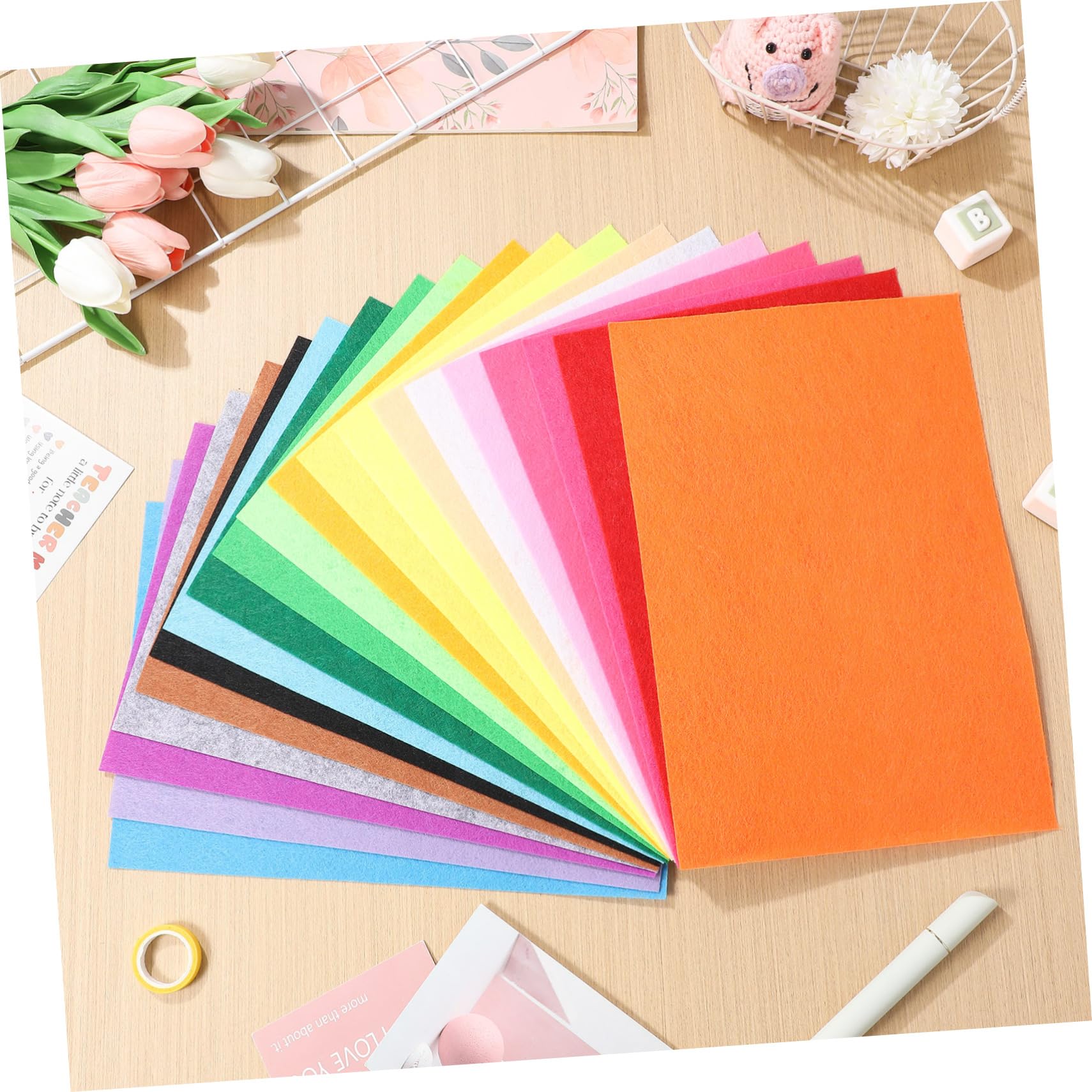 DOITOOL Fogli Feltro Colorati 20 Pezzi 30x19,7 cm Assortiti